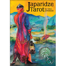 Nino Japaridze - Japaridze Tarot - Box Top Cover - 2014 Deluxe Box Set with Tarot Deck and Book