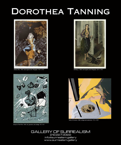 Dorothea Tanning - Gallery of Surrealism advertisement - Art & Antiques Magazine - May, 2019