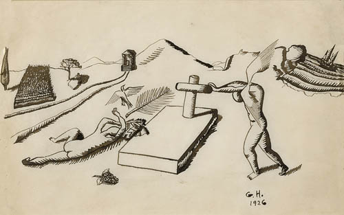 Georges Hugnet - Sans titre (Untitled) - 1926 ink on paper