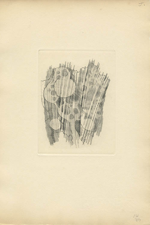 Marcel Jean - Sites - Plate J - 1953 etching