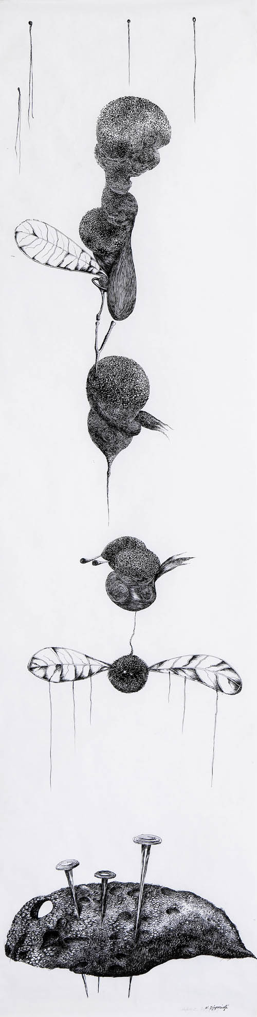 Nino Japaridze | Le bestiaire I (The Bestiary I) - 2008 ink on paper
