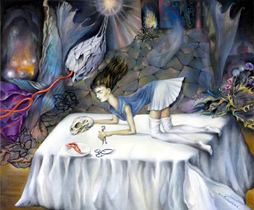 Nino Japaridze - La caresse du vent (The Caress of the Wind) - 2009 oil on canvas