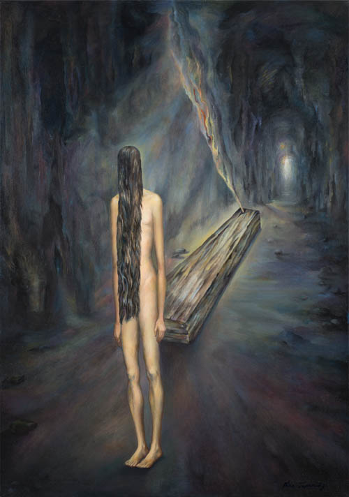 Nino Japaridze - Çe qui reste et çe qui s'envole... (Here and Gone...) - 2012 oil on canvas