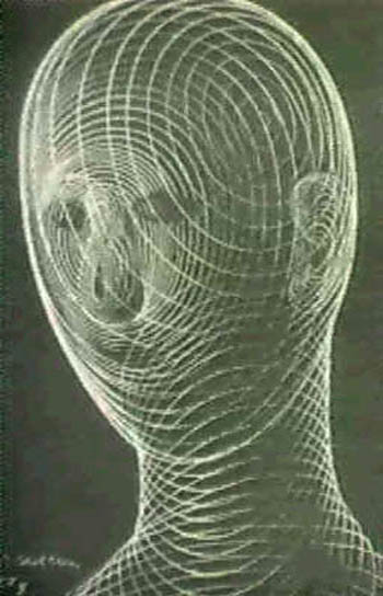 Pavel Tchelitchew - Spiral Head - 1950 pastel on paper