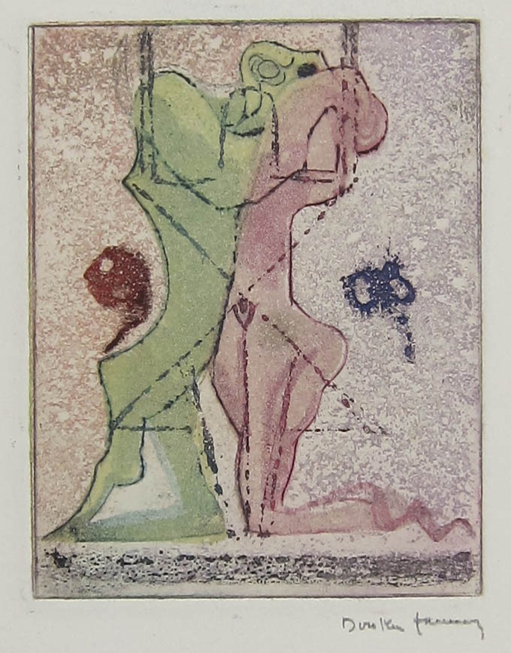 Dorothea Tanning - Untitled - 1973 color etching