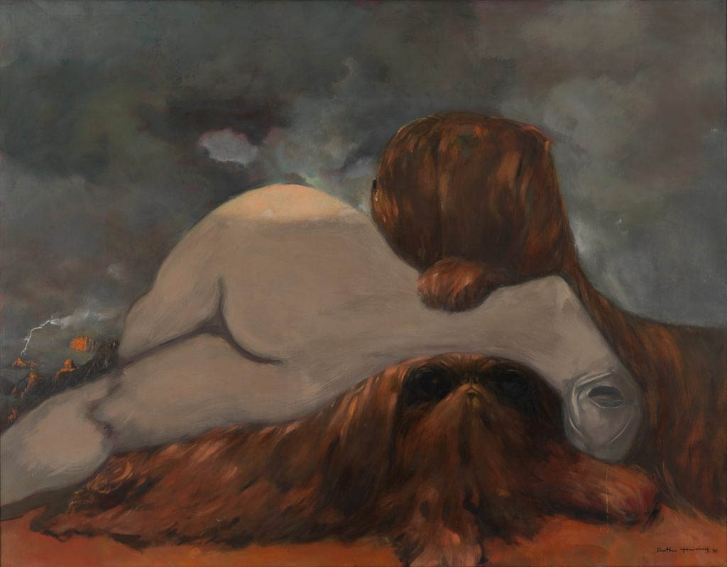 Dorothea Tanning - Evening in Sedona - 1976 oil on canvas