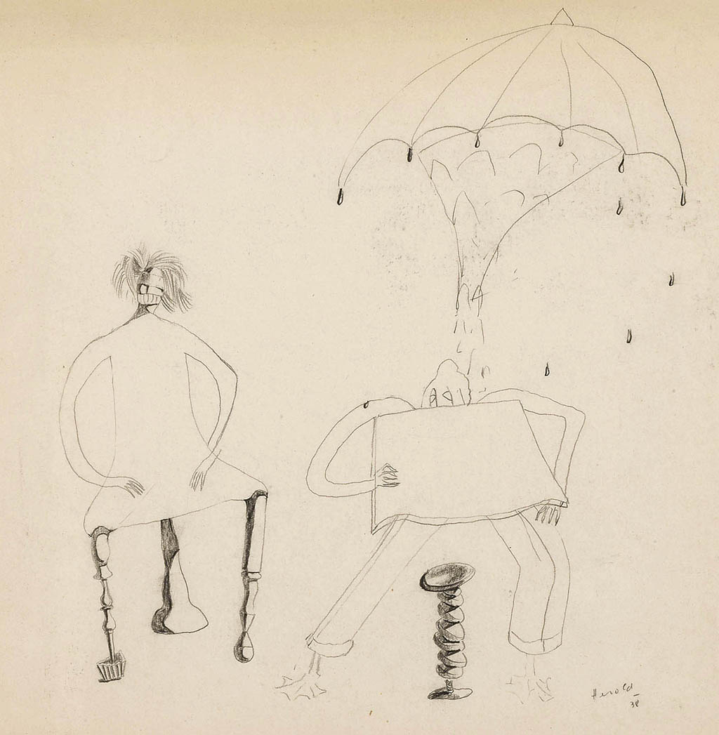 Jacques Herold - Sans Titre (Untitled) - 1938 ink on paper