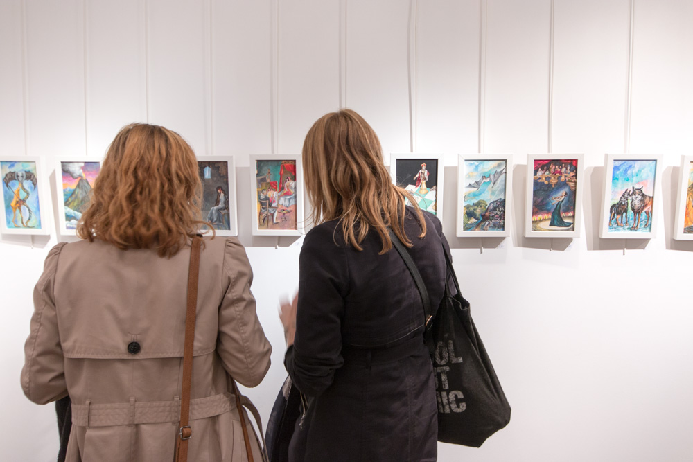 Japaridze Tarot Exhibiton Vernissage at 12 Drouot, Paris, October 2014