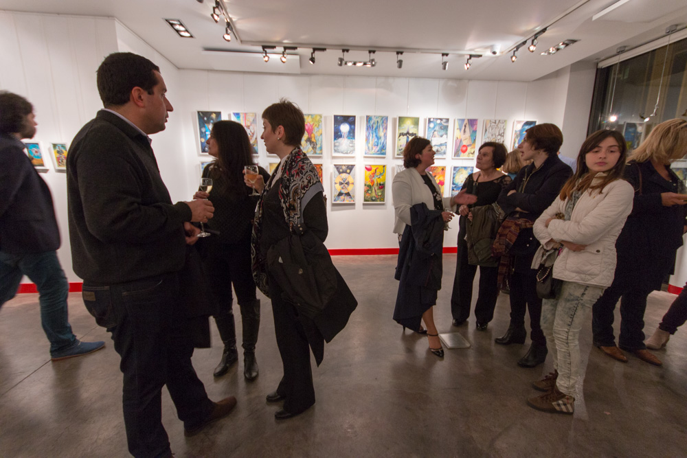 Japaridze Tarot Exhibiton Vernissage at 12 Drouot, Paris, October 2014