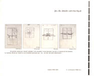 Jeu de Dessin Communique (Game of Communicated Drawing) - 1999 Softbound Gallery Exhibition Catalog