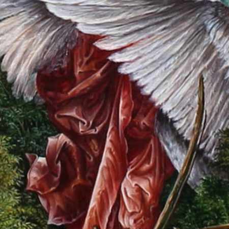 Dietrich Schuchardt - Der Schwan (The Swan) - 2003 gouach on board