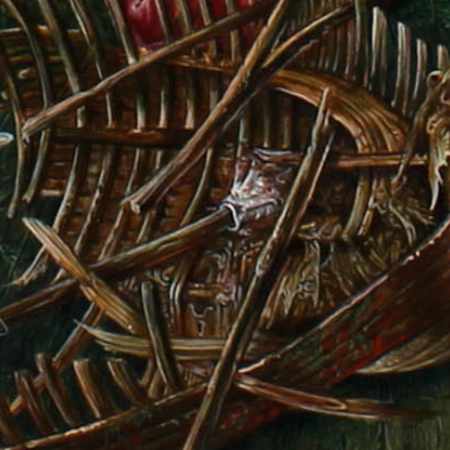 Dietrich Schuchardt - Der Schwan (The Swan) - 2003 gouach on board