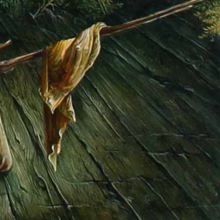 Dietrich Schuchardt - Der Schwan (The Swan) - 2003 gouach on board