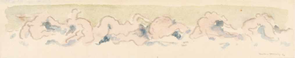 Dorothea Tanning - Untitled (Frieze) - 1966 watercolor on Japan paper