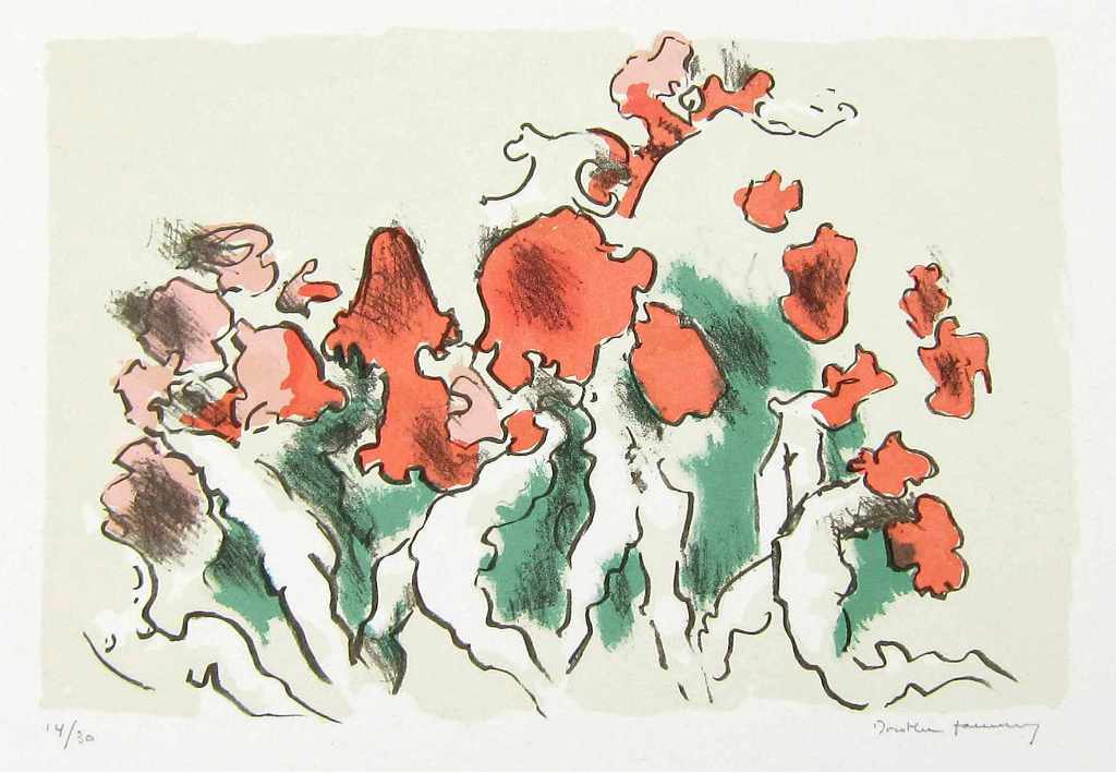 Dorothea Tanning - Garden - 1985 color lithograph