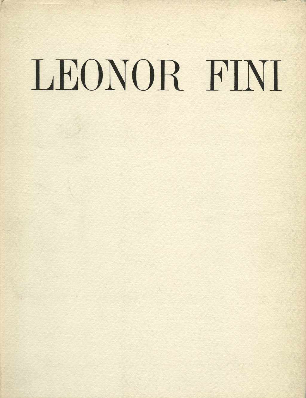 Leonor Fini | Alexandre Iolas, Milan | 1967 Illustrated Exhibition Catalog