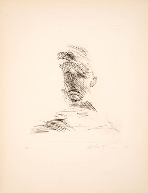 Alberto Giacometti - Portrait of Rimbaud - 1962 etching