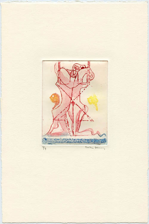 Dorothea Tanning - Untitled - 1973 color etching