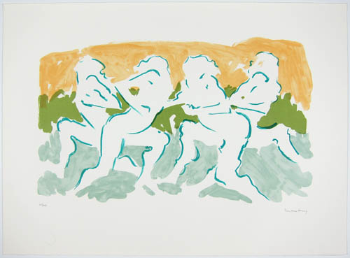 Dorothea Tanning - Run - 1986 color lithograph