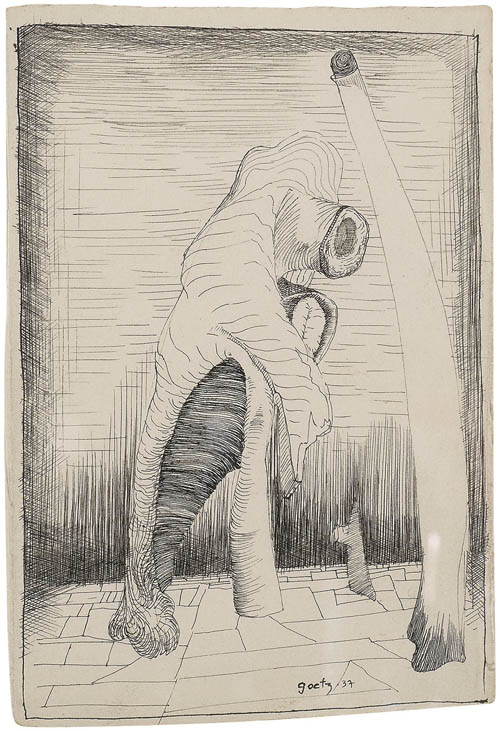 Henri Goetz - Sans Titre (Untitled) - 1937 ink on paper