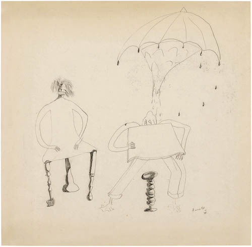 Jacques Herold - Sans Titre (Untitled) - 1973 ink on paper