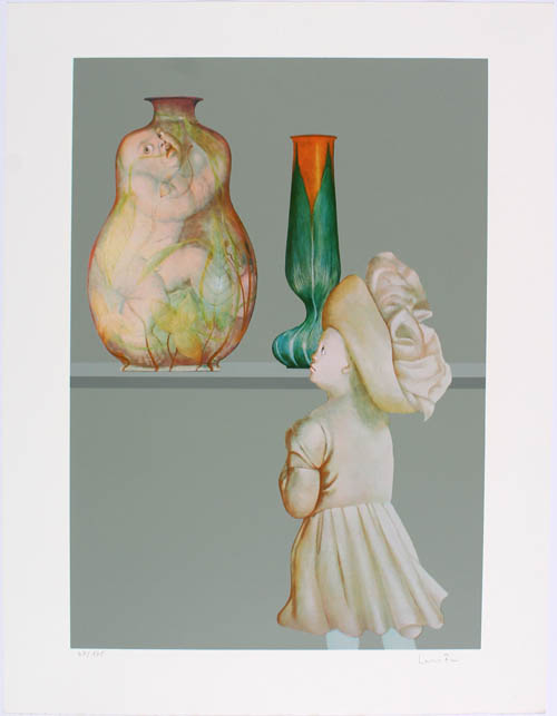 Leonor Fini - L'Orphelin de Velletri (The Orphan of Velletri) - 1976 color serigraph