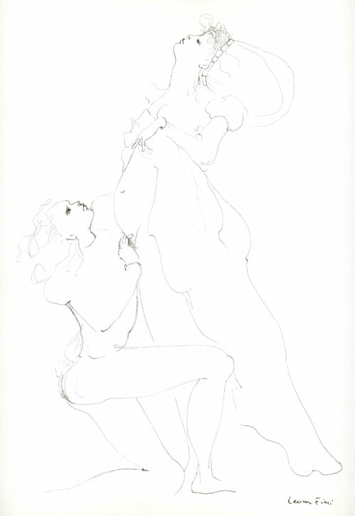 Leonor Fini - Le Concile d'Amour - 1973 ink on paper