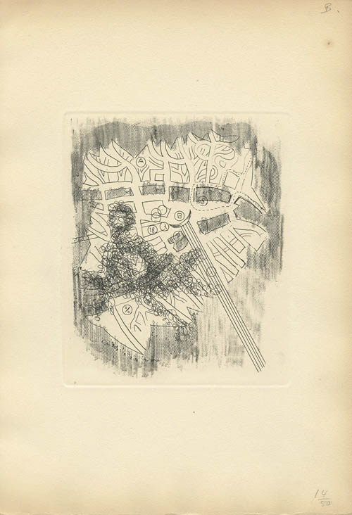 Marcel Jean - Sites - Plate B - 1953 etching
