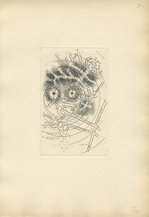 Marcel Jean - Sites - Plate D - 1953 etching