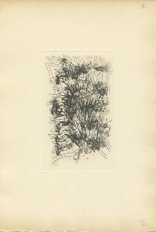 Marcel Jean - Sites - Plate E - 1953 etching