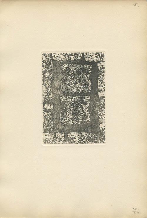 Marcel Jean - Sites - Plate F - 1953 etching