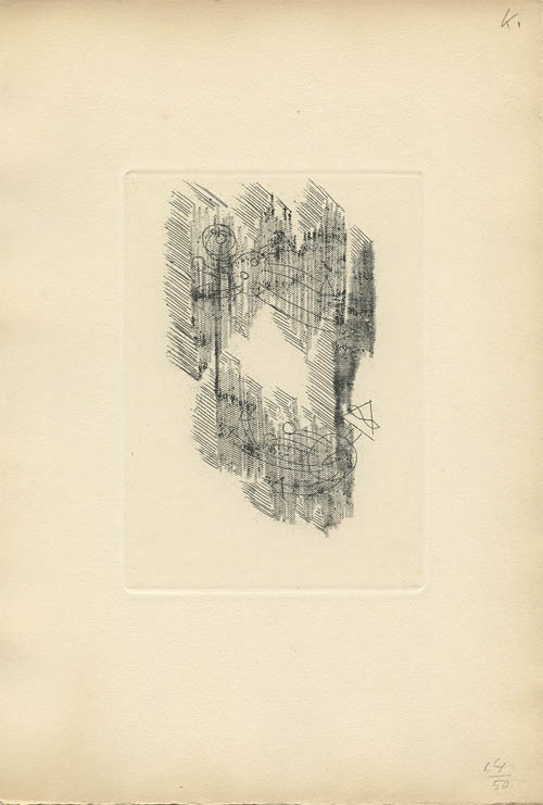 Marcel Jean - Sites - Plate K - 1953 etching