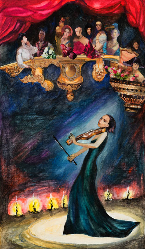 Nino Japaridze - The Tarot - Six of Fire (Six de feu)