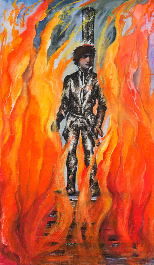 Nino Japaridze - The Tarot - Seven of Fire (Sept de feu)