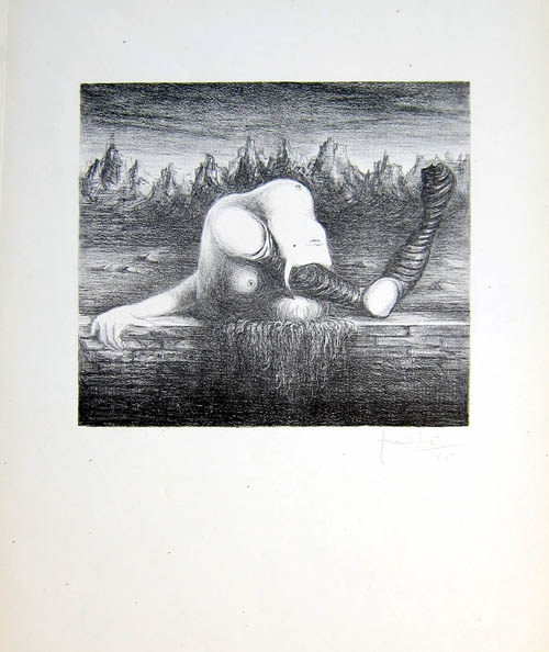 Wilhelm Freddie - Min Syster (My Sister) - 1945 lithograph