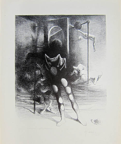 Wilhelm Freddie - Mysteriedansaren (Mystery Dancer) - 1945 lithograph