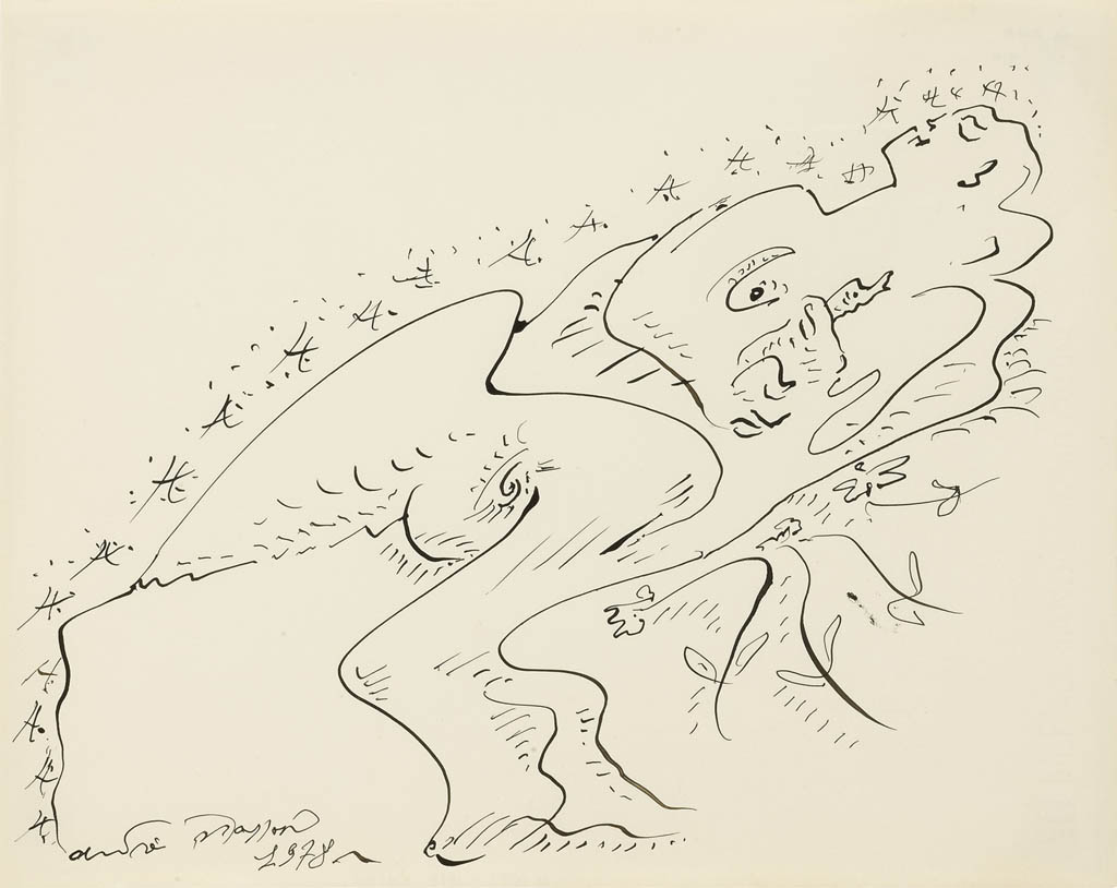 Andre Masson - Le Repos - 1978 ink on paper