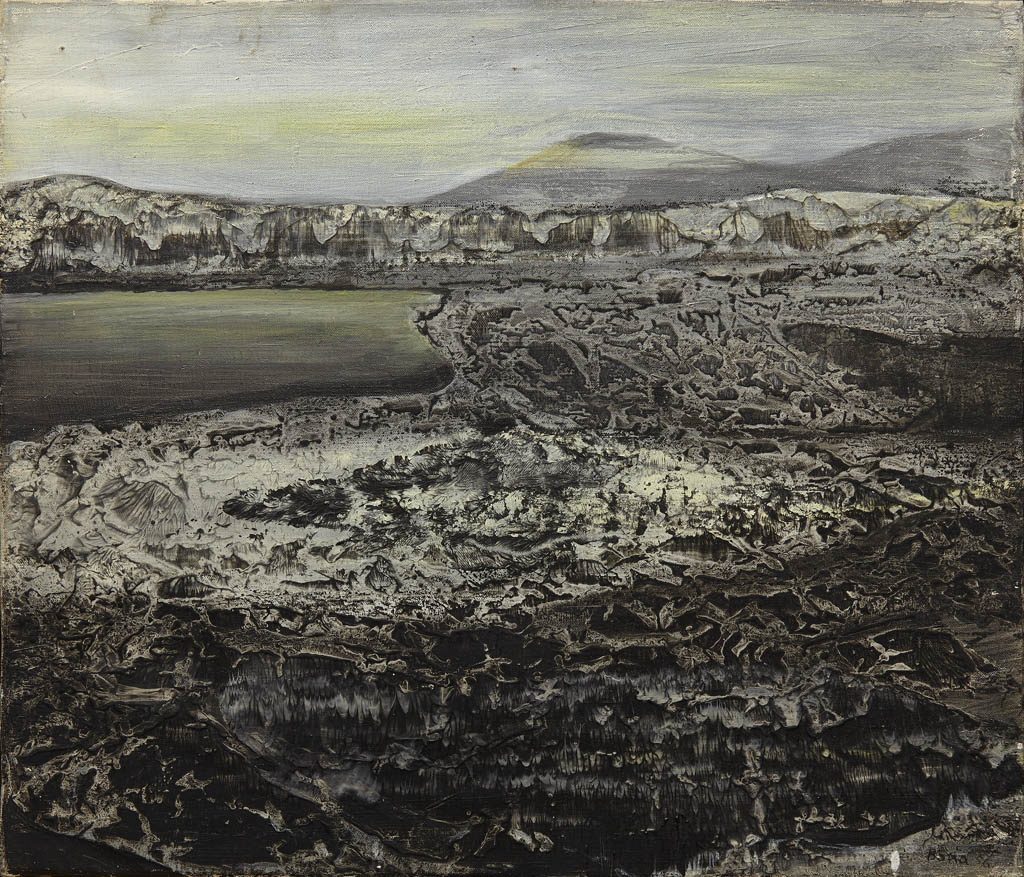 Bona de Mandiargues - Bassa Marea (Ebb Tide) - 1956 oil on canvas