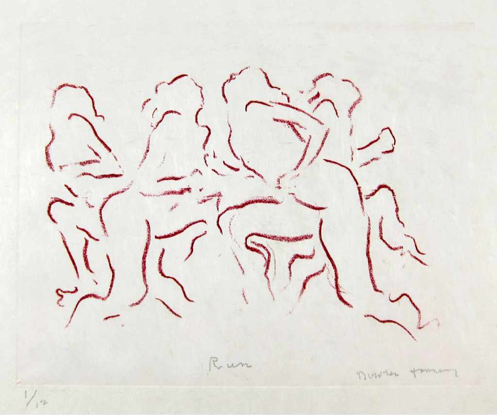 Dorothea Tanning - Run - 2001 color lithograph