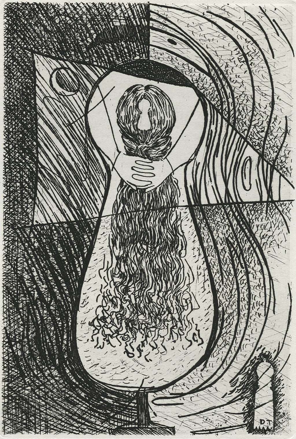 Dorothea Tanning - Untitled for Le Surrealisme en 1947 - 1947 etching