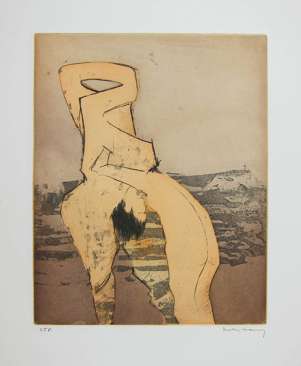 Dorothea Tanning - En Chair et en Or - Parfois (color trial proof - 1973 color etching