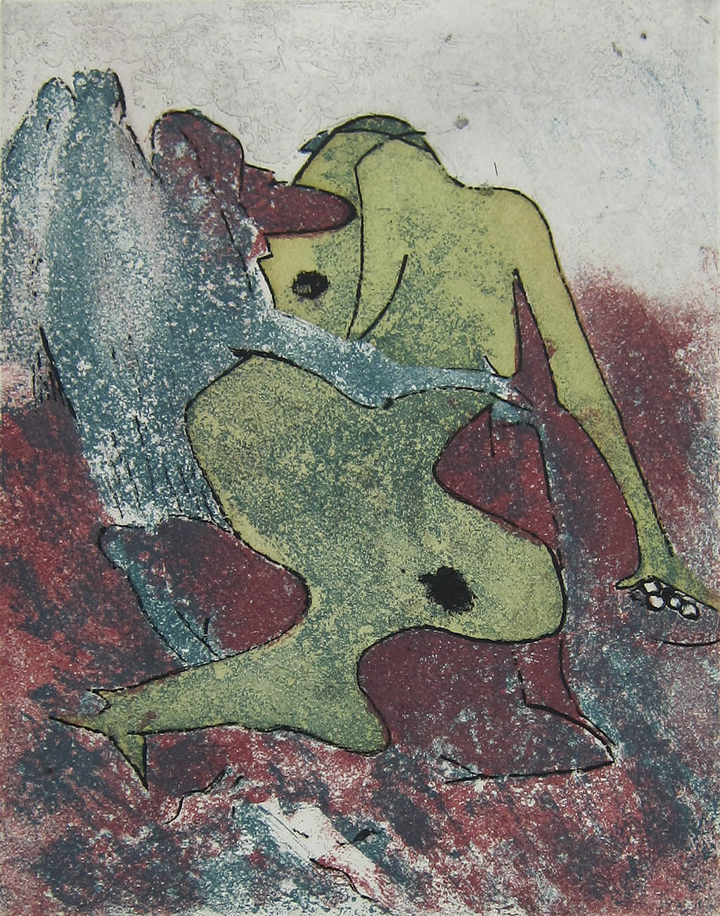 Dorothea Tanning - Petite angoisse - 1974 color etching