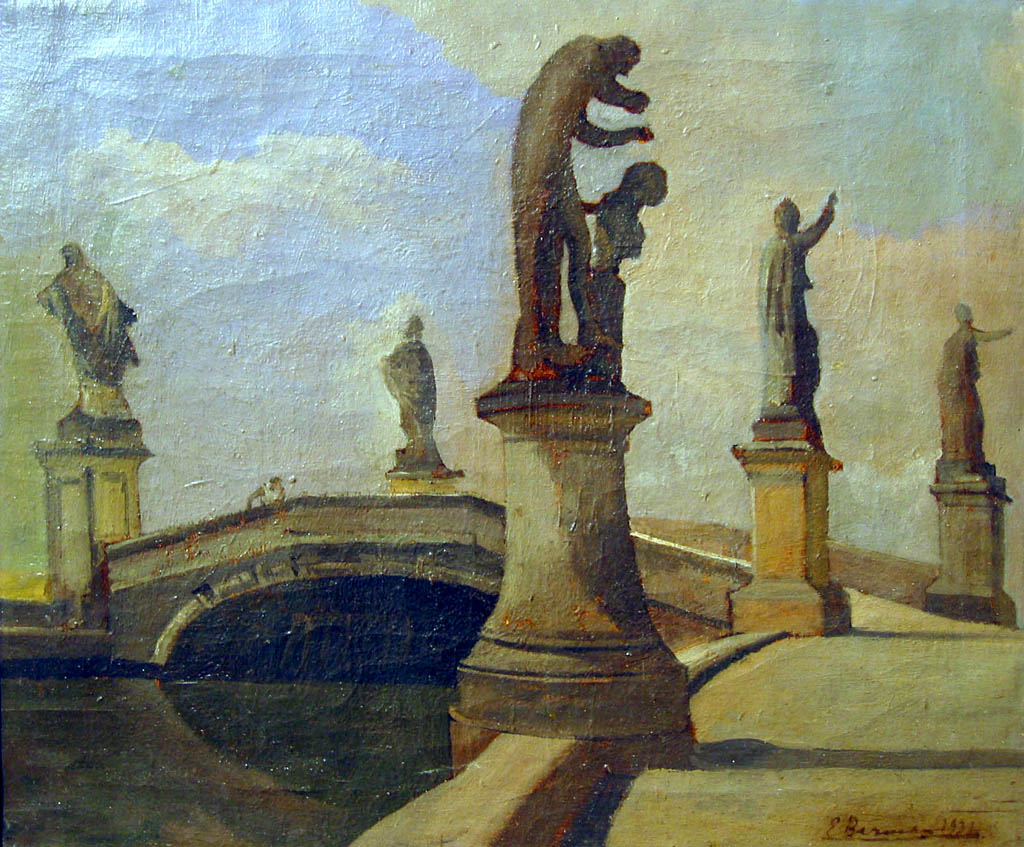 Eugene Berman | Il Prato della Valle - 1931 oil on canvas