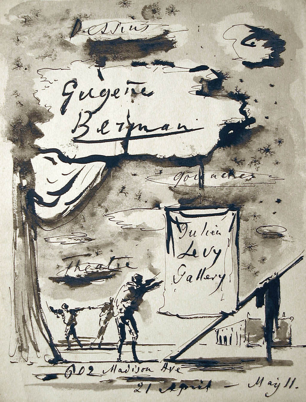 Eugene Berman | Dessins, Gouaches, Aquarelles (Julien Levy Gallery, 1936) - 1936 ink and wash on paper