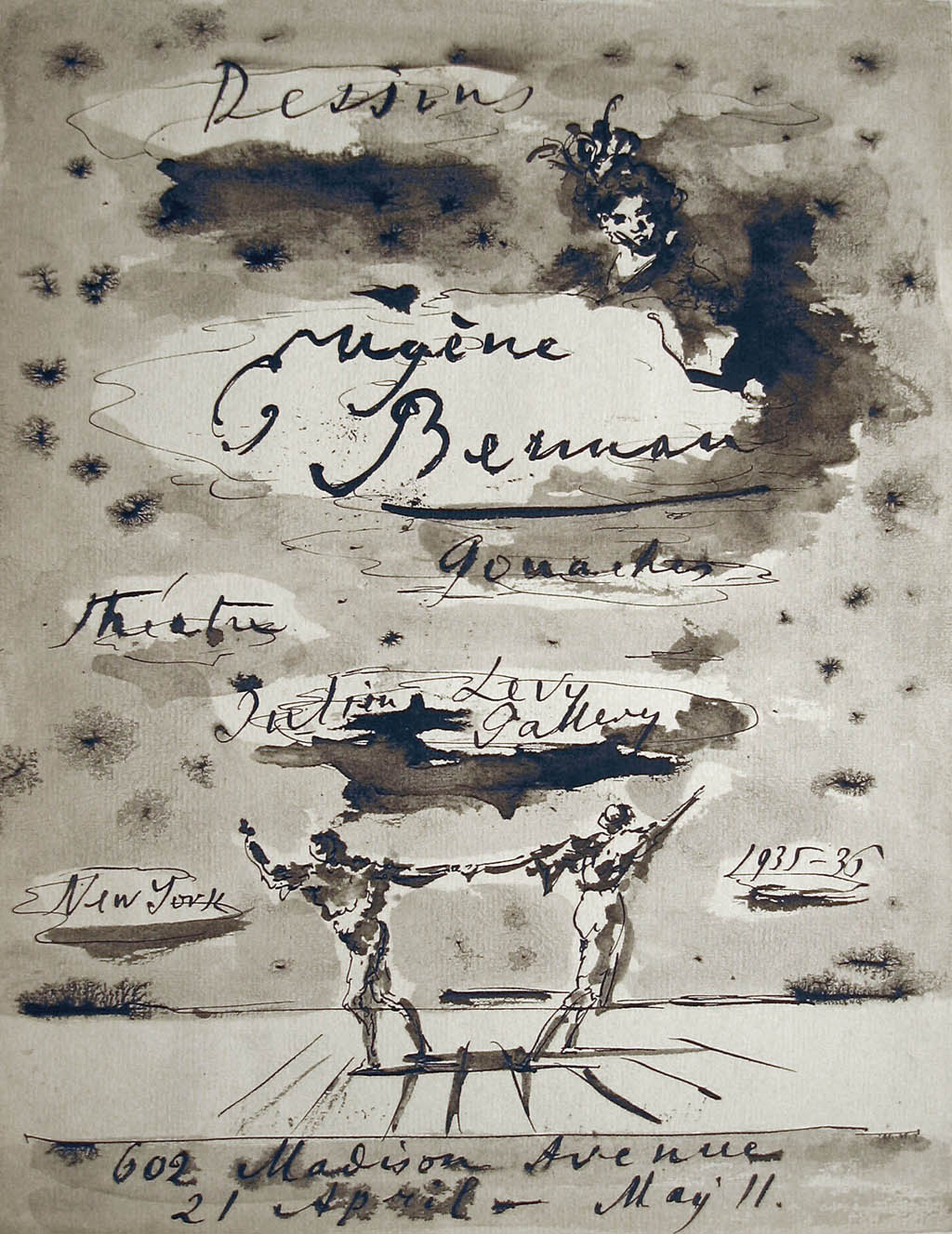 Eugene Berman | Dessins, Gouaches, Aquarelles (Julien Levy Gallery, 1936) - 1936 ink and wash on paper