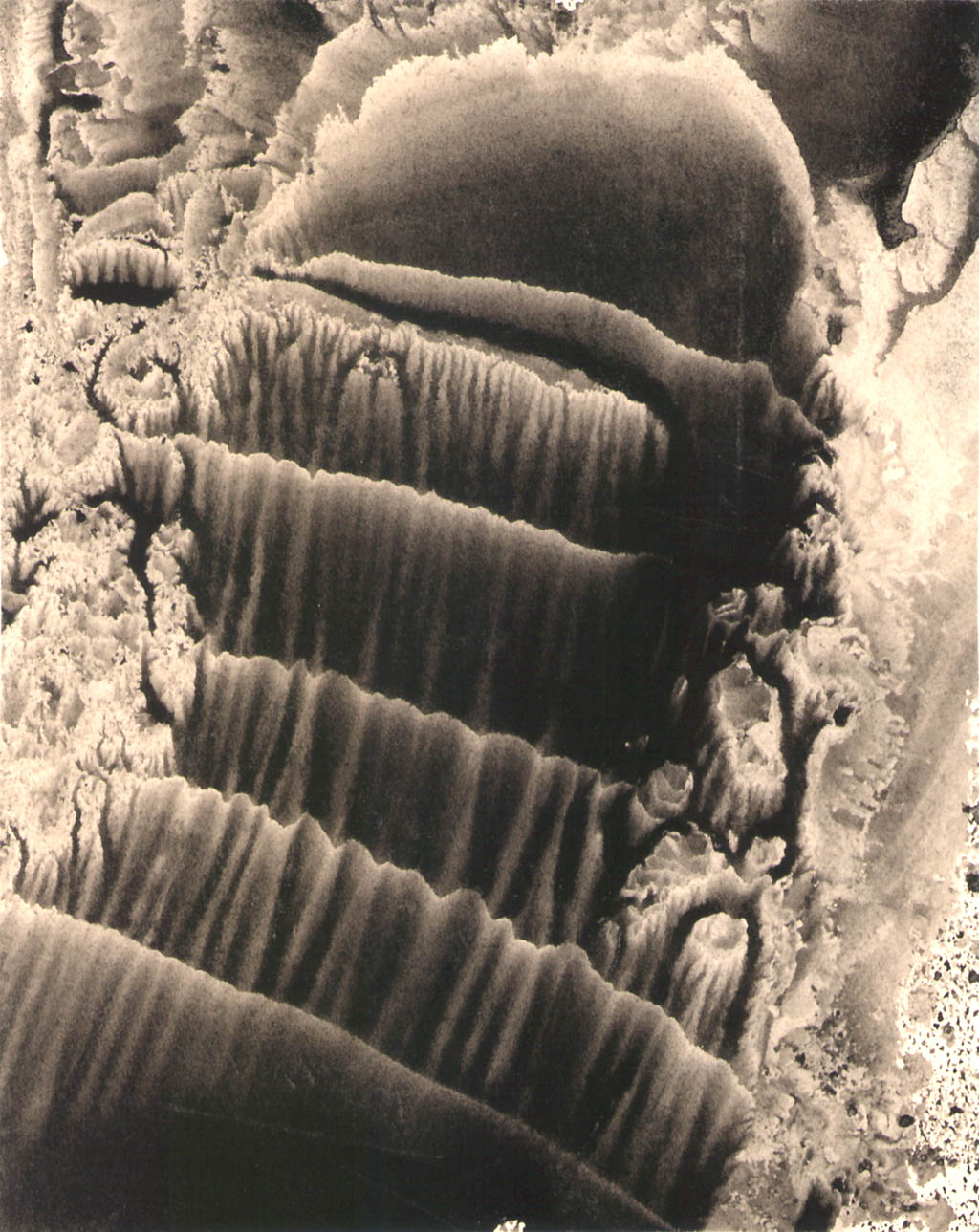 Jos� Corti - Reves d'encre - 1945 livre d'artiste with original ink decalcomania drawing on paper