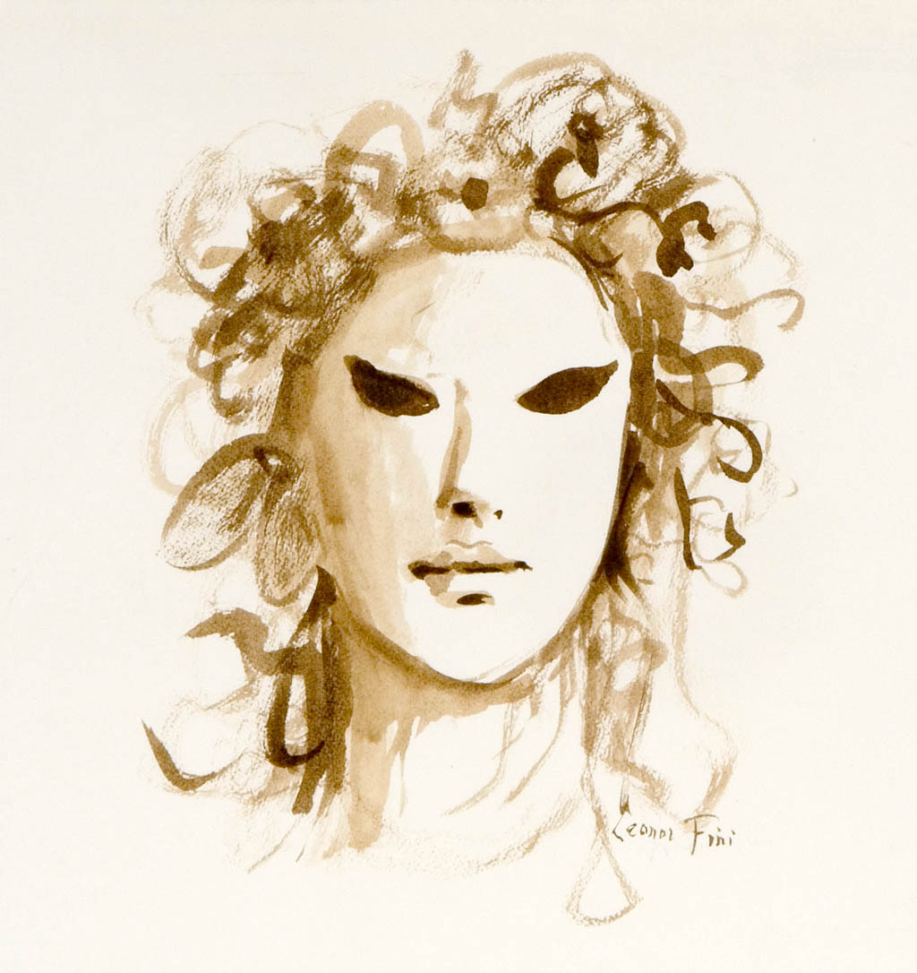 Leonor Fini - The Story - Carmilla - 1983 watercolor on paper