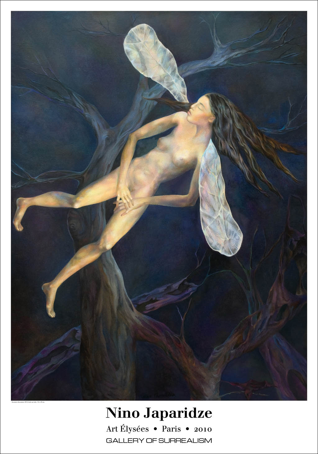 Nino Japaridze - Art Elysees Paris, 2010 - Insomnie (Insomnia) - 2010 color exhibition poster