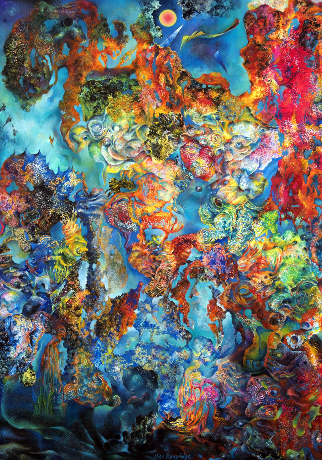 Nino Japaridze - Rve du cach (Dream of the Hidden) - 2016 oil on canvas