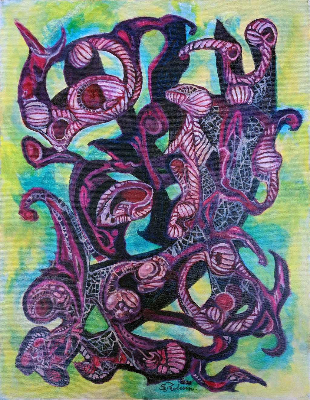 Stephen Robeson-Miller - Auspicious (Portrait of Gordon Onslow Ford) - 2018 oil on canvas